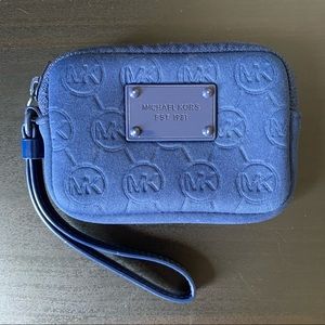 Michael Kors Blue Foam Wristlet